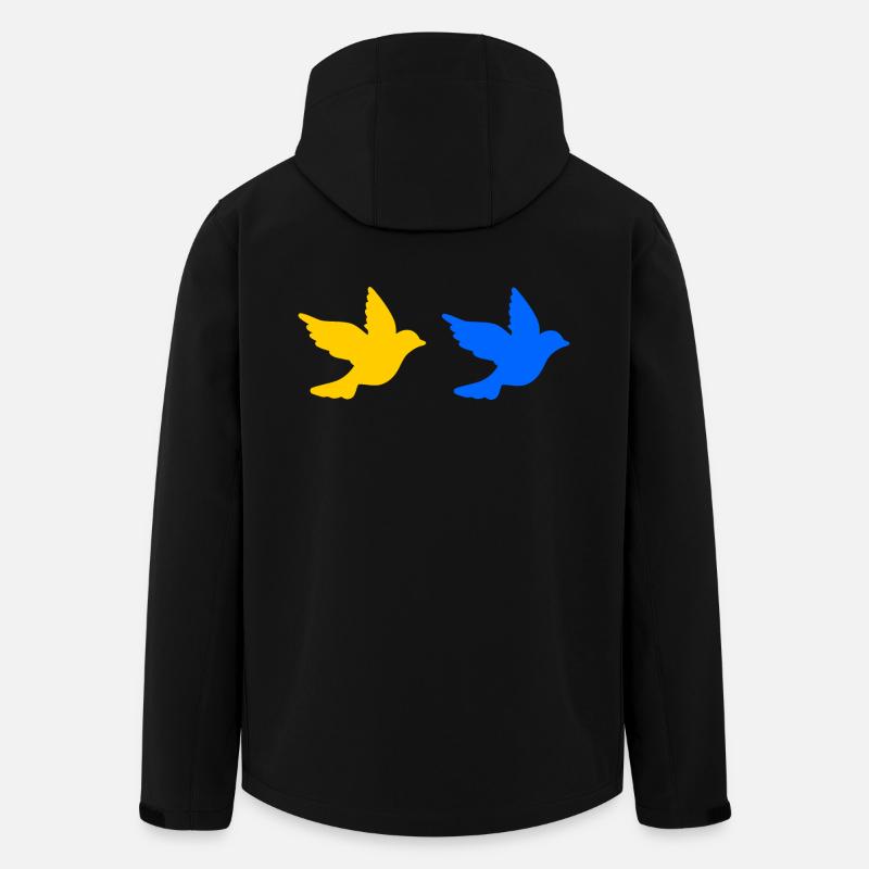 Ukraine - Recycelte Männer Softshell-Jacke von Stanley/Stella - Schwarz