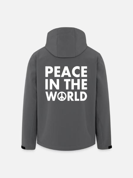 Peace in the world - Men’s Recycled Softshell Jacket by Stanley/Stella - black