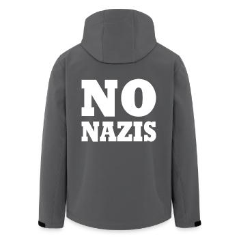 Pas de nazis - Veste softshell homme en polyester recyclé Stanley/Stella - charbon - Dos - AI Model Male 185 light (185cm)