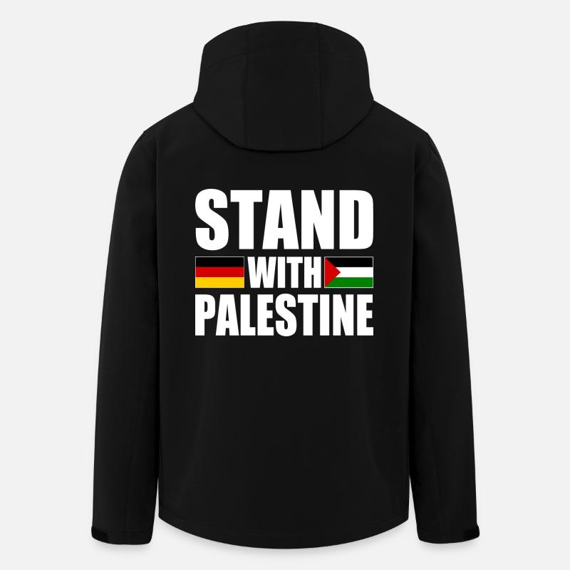 Stand with palestine - Men’s Recycled Softshell Jacket by Stanley/Stella - black