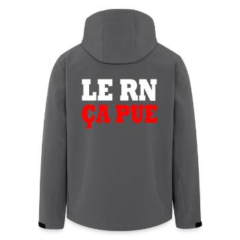 le rn ça pue - Veste softshell homme en polyester recyclé Stanley/Stella - noir - Dos - AI Model Male 185 light (185cm)