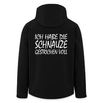 ich habe die schnauze gestrichen voll - Recycelte Männer Softshell-Jacke von Stanley/Stella - Schwarz - Hinten - AI Model Male 185 light (185cm)