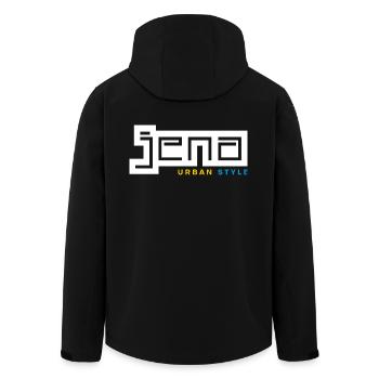 Jena Urban Style - Men’s Recycled Softshell Jacket by Stanley/Stella - black - Back - AI Model Male 185 light (185cm)