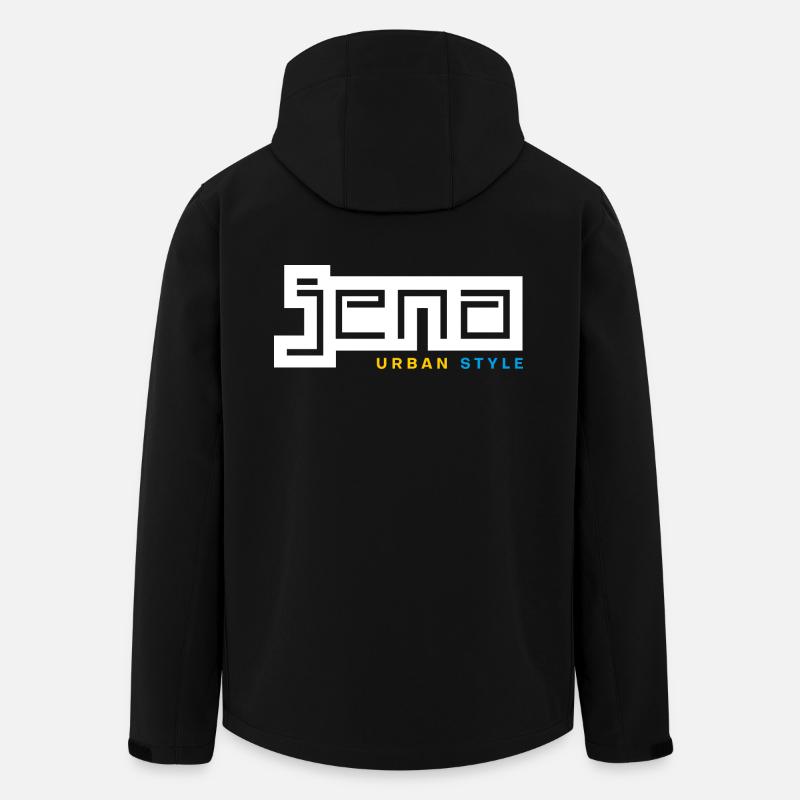 Jena Urban Style - Recycelte Männer Softshell-Jacke von Stanley/Stella - Schwarz