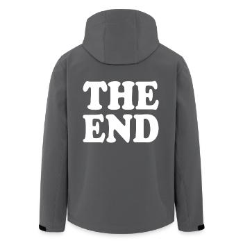 The end - Recycelte Männer Softshell-Jacke von Stanley/Stella - Schwarz - Hinten - AI Model Male 185 light (185cm)
