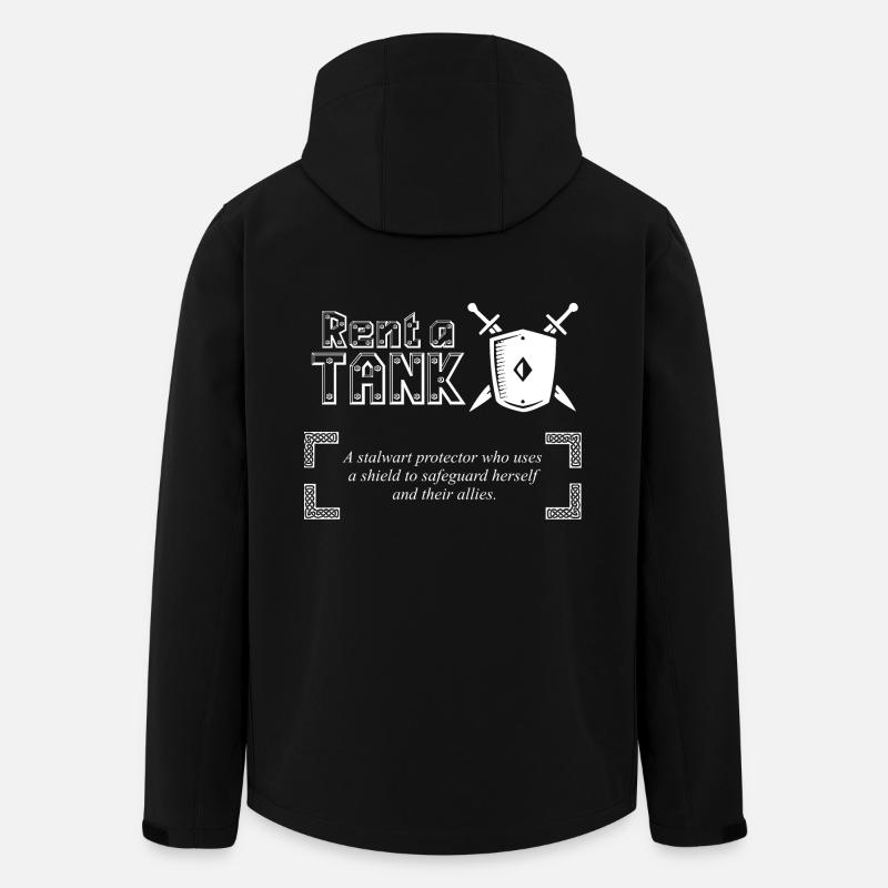 Miete einen Ritter für Gamer - Recycelte Männer Softshell-Jacke von Stanley/Stella - Schwarz