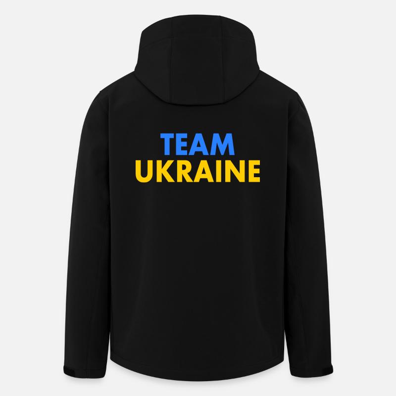 Team ukraine - Recycelte Männer Softshell-Jacke von Stanley/Stella - Schwarz