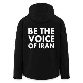 Be the voice of iran - Men’s Recycled Softshell Jacket by Stanley/Stella - black - Back - AI Model Male 185 light (185cm)