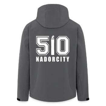 Nadorcity nador - Veste softshell homme en polyester recyclé Stanley/Stella - noir - Dos - AI Model Male 185 light (185cm)