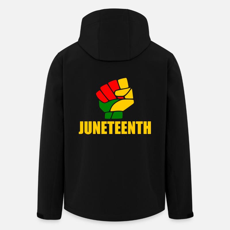 juneteenth - Recycelte Männer Softshell-Jacke von Stanley/Stella - Schwarz