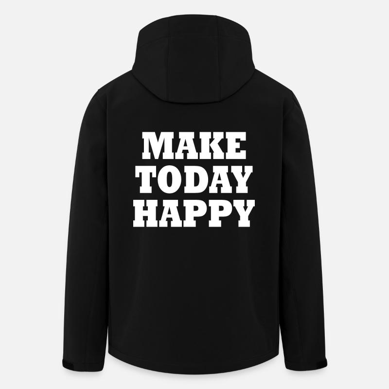 Make today happy - Men’s Recycled Softshell Jacket by Stanley/Stella - black