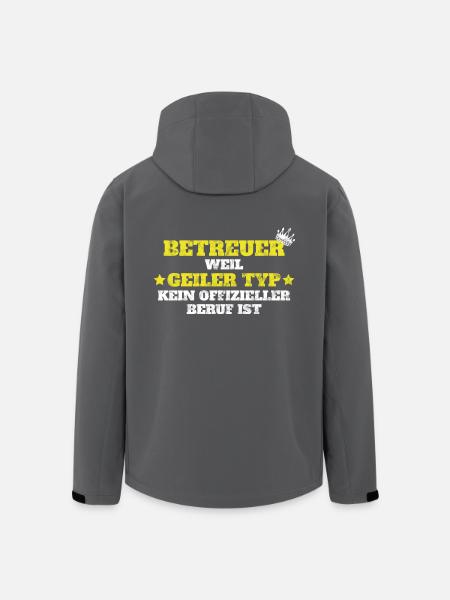 Betreuer - Recycelte Männer Softshell-Jacke von Stanley/Stella - Schwarz