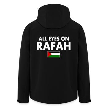 all eyes on rafah - Recycelte Männer Softshell-Jacke von Stanley/Stella - Schwarz - Hinten - AI Model Male 185 light (185cm)