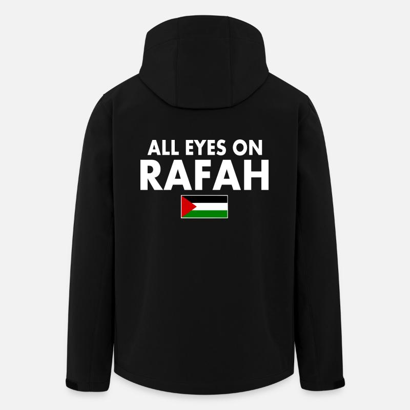 all eyes on rafah - Men’s Recycled Softshell Jacket by Stanley/Stella - black