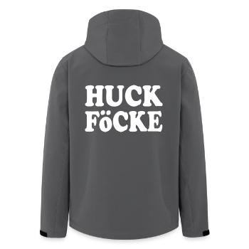 huck föcke - Recycelte Männer Softshell-Jacke von Stanley/Stella - Anthrazit - Hinten - AI Model Male 185 light (185cm)