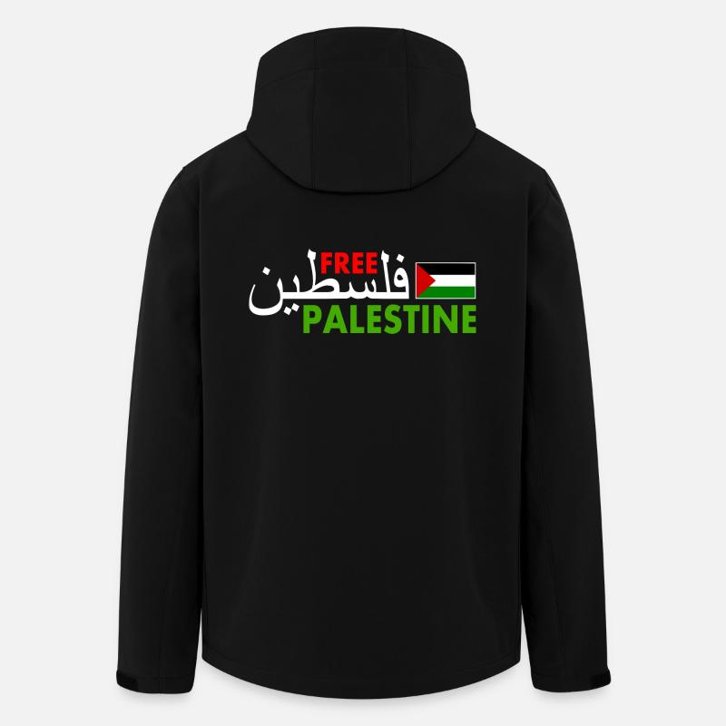 Free palestine فلسطين Palestine - Veste softshell homme en polyester recyclé Stanley/Stella - noir