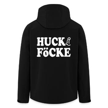 huck föcke - Recycelte Männer Softshell-Jacke von Stanley/Stella - Schwarz - Hinten - AI Model Male 185 light (185cm)