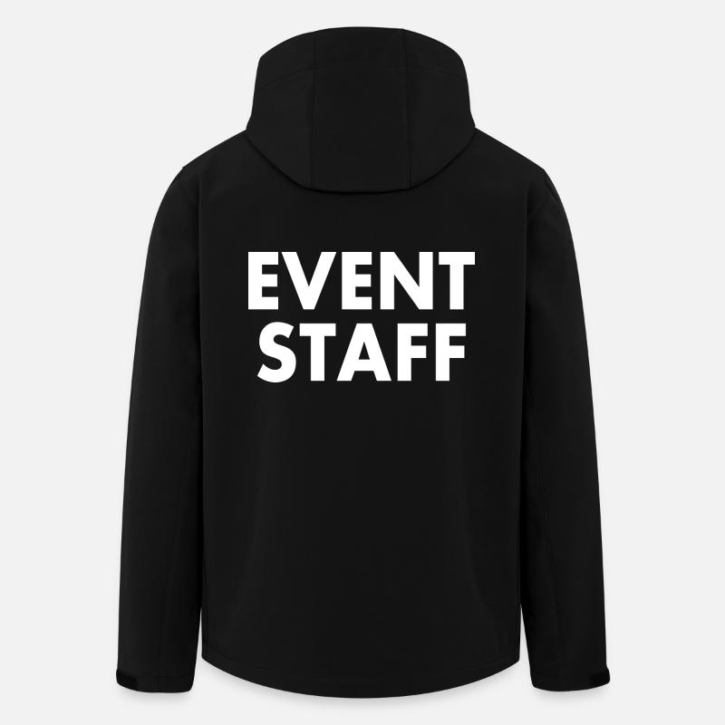 Event staff - Recycelte Männer Softshell-Jacke von Stanley/Stella - Schwarz