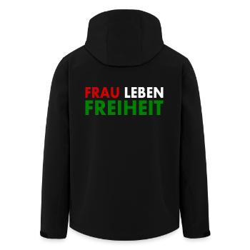 La liberté de vie des femmes - Veste softshell homme en polyester recyclé Stanley/Stella - noir - Dos - AI Model Male 185 light (185cm)