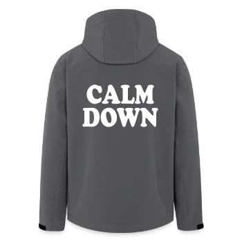 Calm down - Recycelte Männer Softshell-Jacke von Stanley/Stella - Anthrazit - Hinten - AI Model Male 185 light (185cm)