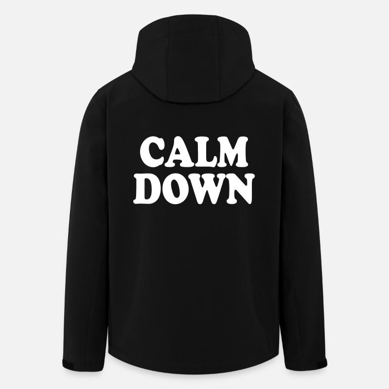 Calm down - Veste softshell homme en polyester recyclé Stanley/Stella - noir