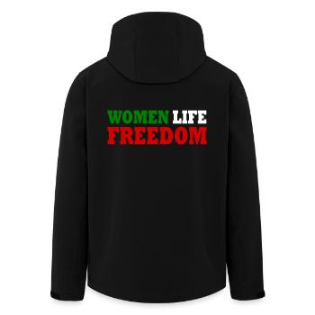 Women life freedom - Veste softshell homme en polyester recyclé Stanley/Stella - noir - Dos - AI Model Male 185 light (185cm)