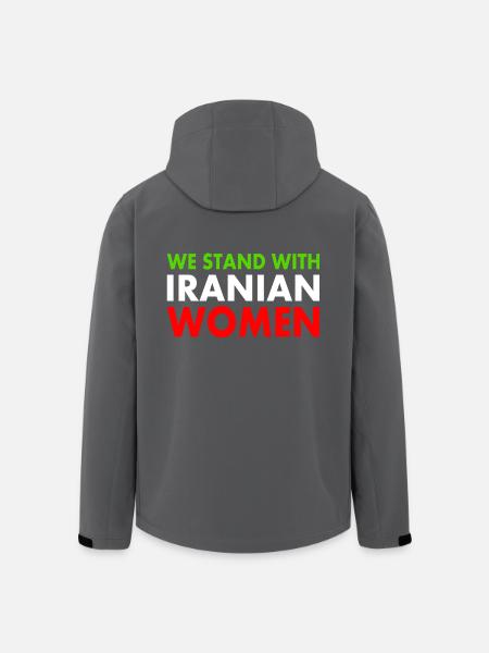 We stand with iranian women - Men’s Recycled Softshell Jacket by Stanley/Stella - black