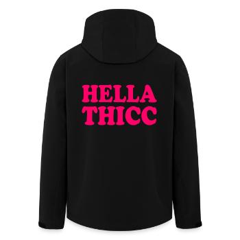 hella thicc - Veste softshell homme en polyester recyclé Stanley/Stella - noir - Dos - AI Model Male 185 light (185cm)