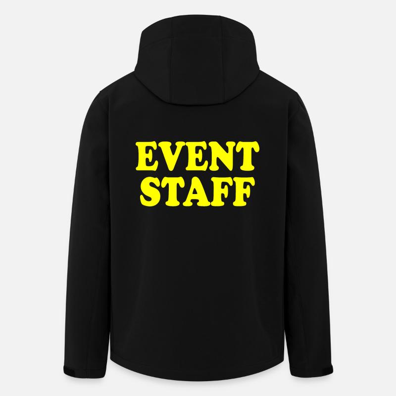 Event staff - Recycelte Männer Softshell-Jacke von Stanley/Stella - Schwarz