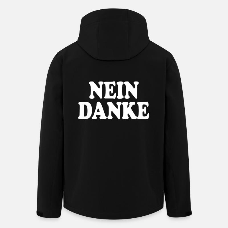 Nein danke - Recycelte Männer Softshell-Jacke von Stanley/Stella - Schwarz