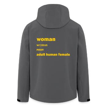 Woman Adult Human Female - Veste softshell homme en polyester recyclé Stanley/Stella - noir - Dos - AI Model Male 185 light (185cm)