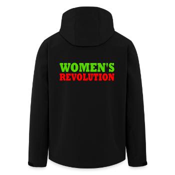 Womens revolution - Recycelte Männer Softshell-Jacke von Stanley/Stella - Schwarz - Hinten - AI Model Male 185 light (185cm)