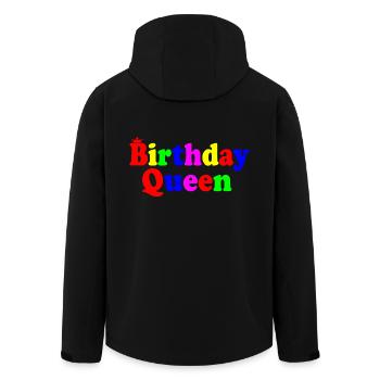 Birthday queen - Veste softshell homme en polyester recyclé Stanley/Stella - noir - Dos - AI Model Male 185 light (185cm)
