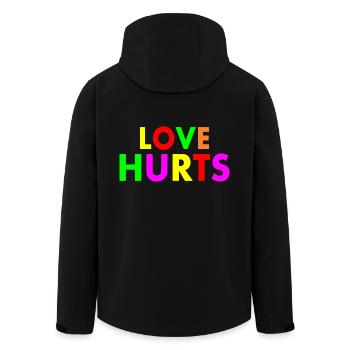 Love hurts - Veste softshell homme en polyester recyclé Stanley/Stella - noir - Dos - AI Model Male 185 light (185cm)