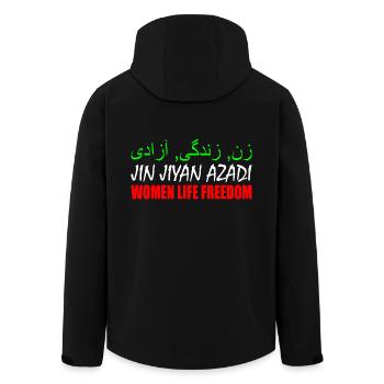 Women life freedom jin jiyan azadi - Men’s Recycled Softshell Jacket by Stanley/Stella - black - Back - AI Model Male 185 light (185cm)