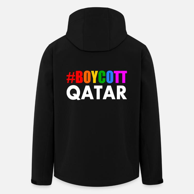 Boycott qatar - Recycelte Männer Softshell-Jacke von Stanley/Stella - Schwarz