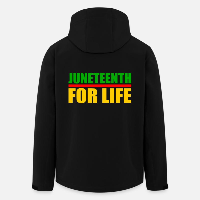 juneteenth - Veste softshell homme en polyester recyclé Stanley/Stella - noir