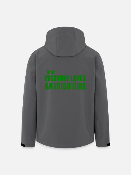Everyone loves an irish girl - Men’s Recycled Softshell Jacket by Stanley/Stella - black