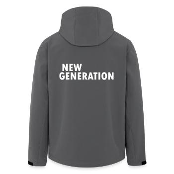 New generation - Veste softshell homme en polyester recyclé Stanley/Stella - noir - Dos - AI Model Male 185 light (185cm)