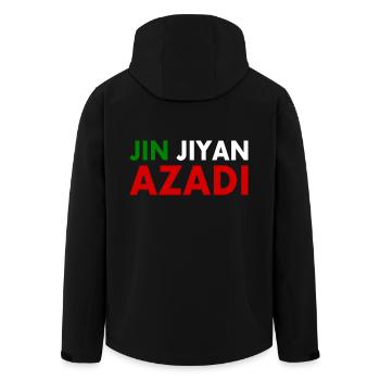 jin jiyan azadi women life freedom - Veste softshell homme en polyester recyclé Stanley/Stella - noir - Dos - AI Model Male 185 light (185cm)