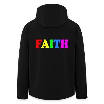 Faith - Veste softshell homme en polyester recyclé Stanley/Stella - noir - Dos - AI Model Male 185 light (185cm)