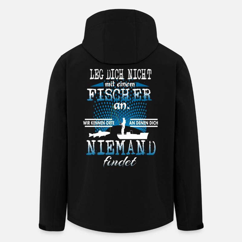 Fischer - Recycelte Männer Softshell-Jacke von Stanley/Stella - Schwarz