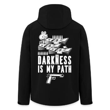 Gangster Les ténèbres sont ma voie - Veste softshell homme en polyester recyclé Stanley/Stella - noir - Dos - AI Model Male 185 light (185cm)