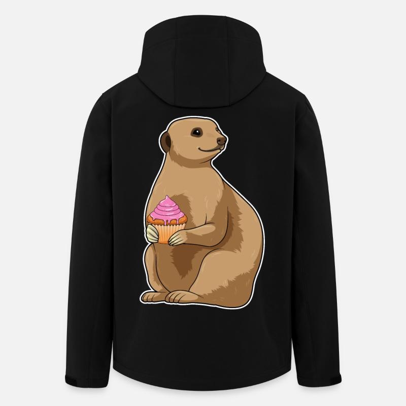 Muffin suricate - Veste softshell homme en polyester recyclé Stanley/Stella - noir
