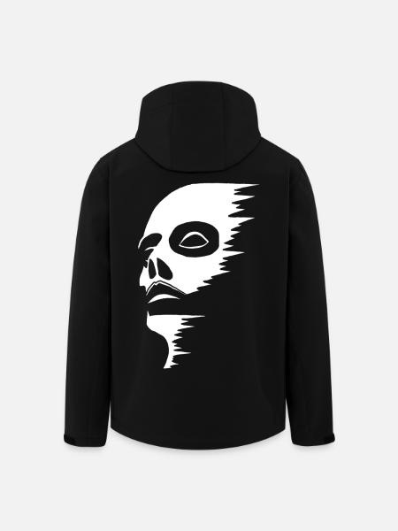 Visage fantomatique - Veste softshell homme en polyester recyclé Stanley/Stella - noir