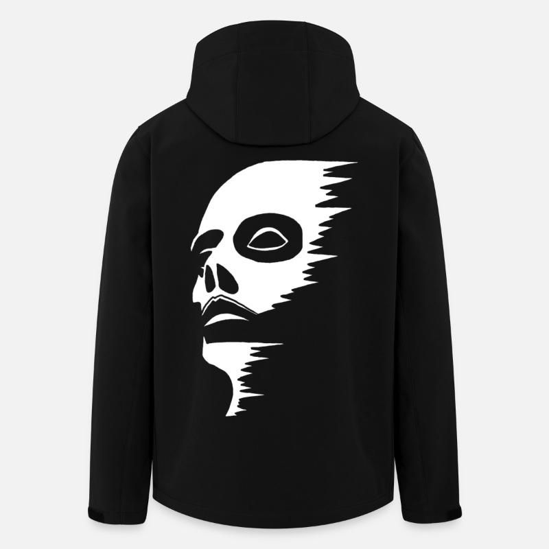 Visage fantomatique - Veste softshell homme en polyester recyclé Stanley/Stella - noir