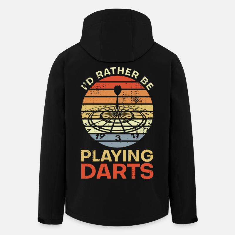 I'd Rather Be Playing Darts - Recycelte Männer Softshell-Jacke von Stanley/Stella - Schwarz