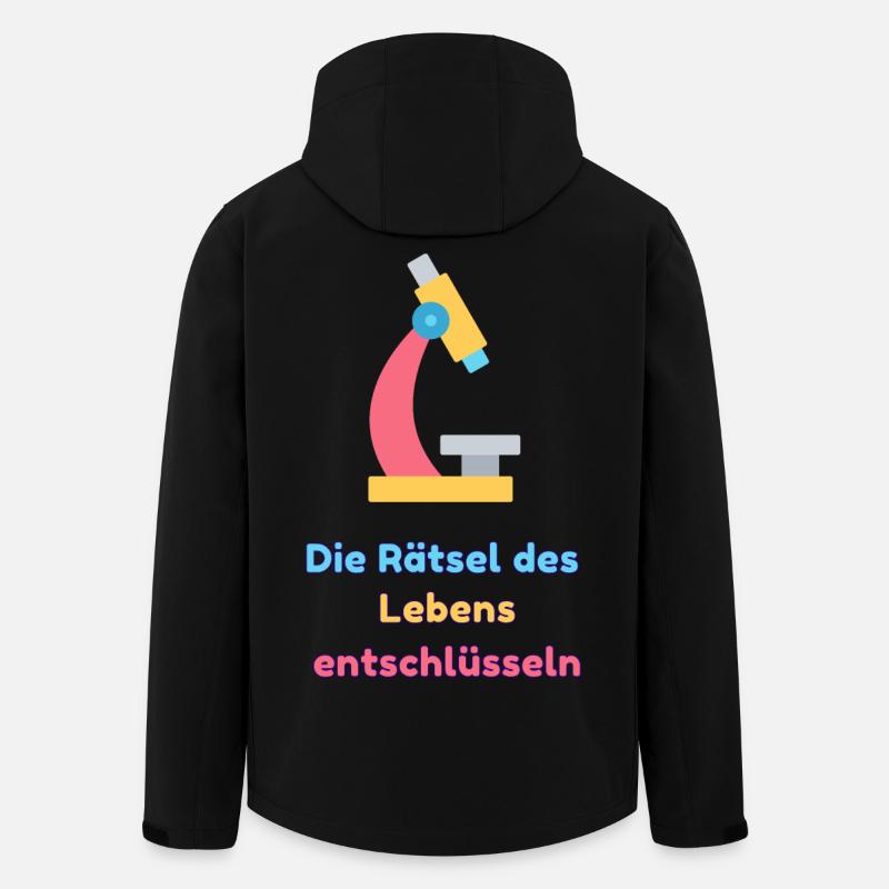 Die Rätsel des Lebens entschlüsseln - Recycelte Männer Softshell-Jacke von Stanley/Stella - Schwarz