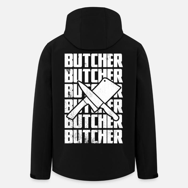 Lustiger Metzger - Recycelte Männer Softshell-Jacke von Stanley/Stella - Schwarz
