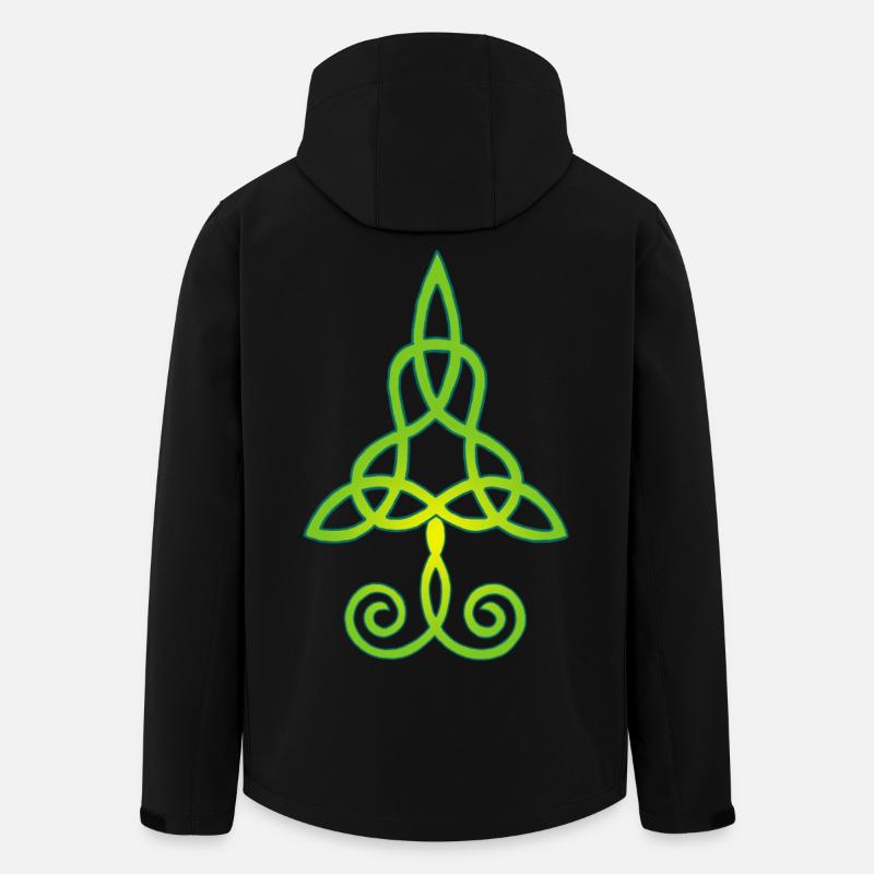 Bäume und Natur - Recycelte Männer Softshell-Jacke von Stanley/Stella - Schwarz